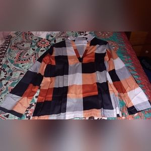 Women's plaid XL shirt, never worn